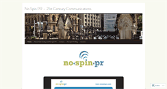 Desktop Screenshot of nospinpr.com